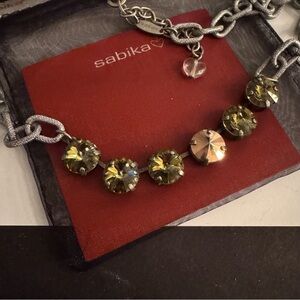 Sabika Necklace with Gold and Silver Accents
